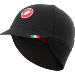 Castelli Difesa Thermal Cap - Black / Red