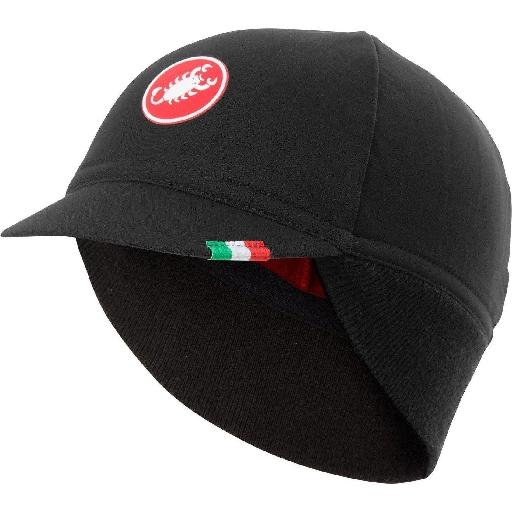 Castelli Difesa Thermal Cap - Black / Red