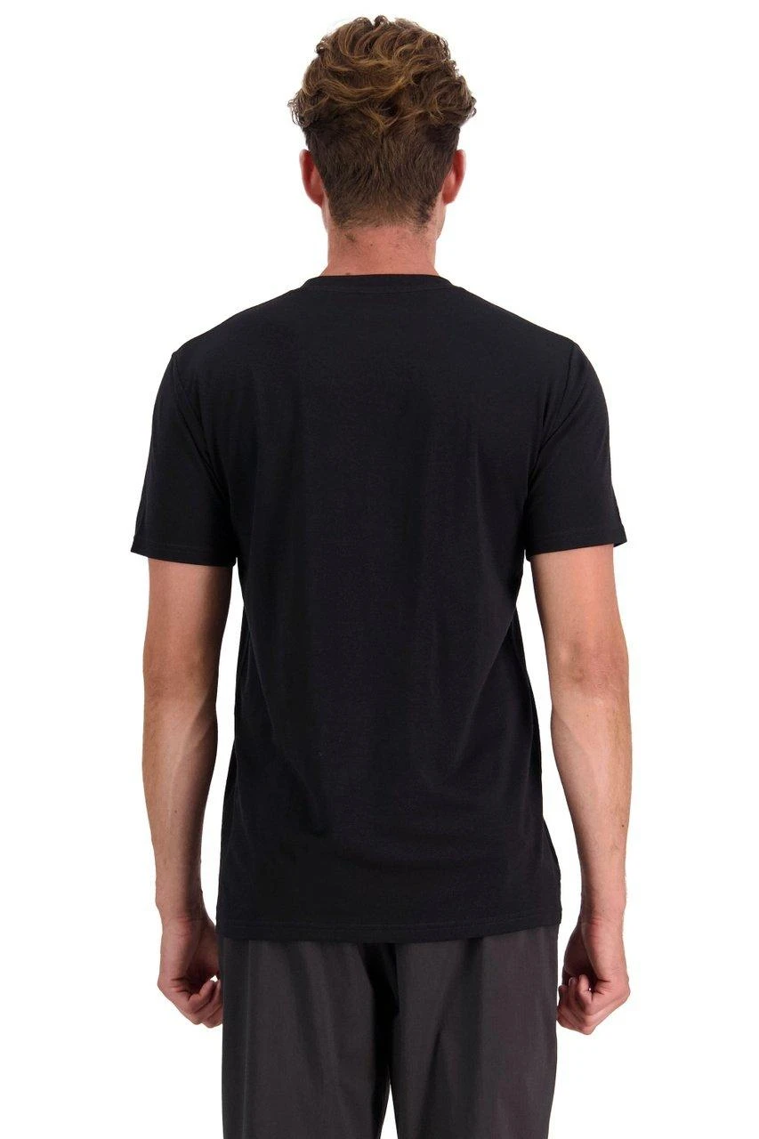Mons Royale Men's Icon Merino Air-Con T-Shirt - Black - Image 4