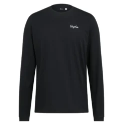 Rapha Men's Logo L/S T-Shirt - Black / White