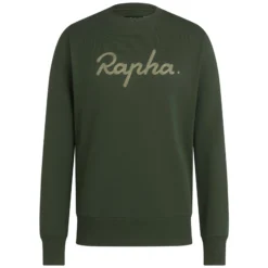 Rapha Men's Logo Sweatshirt - Deep Olive Green