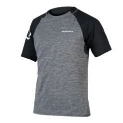 Endura Men's Singletrack Short Sleeve Jersey - Pewter Grey