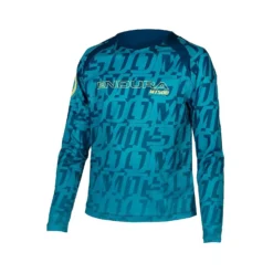 Endura Kid's MT500 L/S Print Jersey LTD - Blueberry