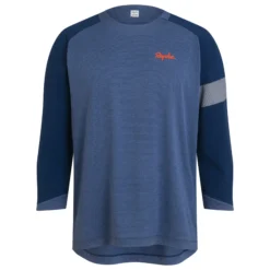 Rapha Men's Trail 3/4 Sleeve Jersey - Navy / Orange