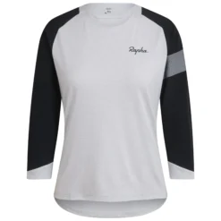 Rapha Women's Trail 3/4 Sleeve Jersey - Navy / Orange