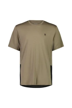 Mons Royale Men's Tarn Merino Shift T Shirt - Walnut / Black