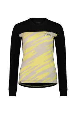 Mons Royale Women's Redwood Merino Air-Con VLS - Limelight Camo / Black
