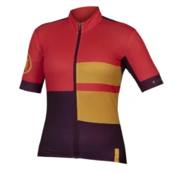 Endura Women's FS260-Pro Print S/S Jersey - Pomegranate
