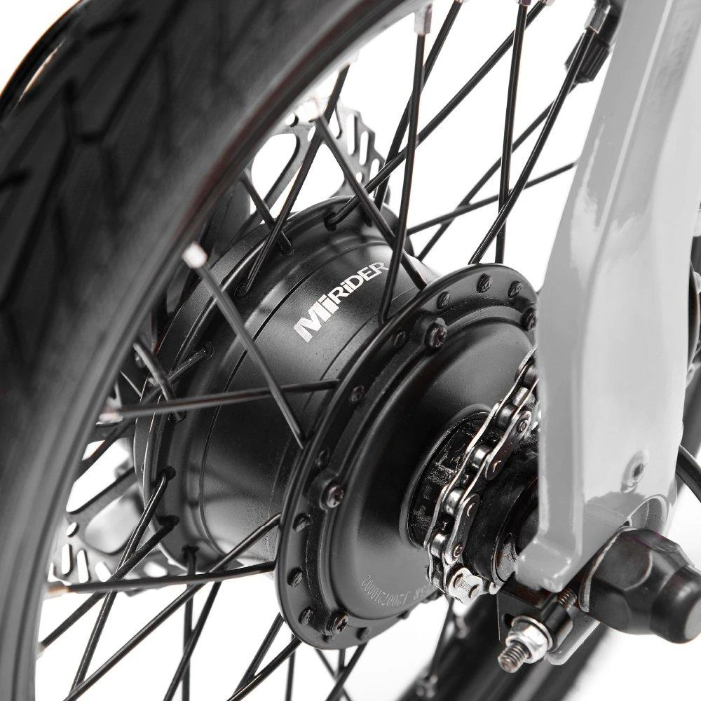 Mirider One Folding EBike - 2023 - Silver - Image 9