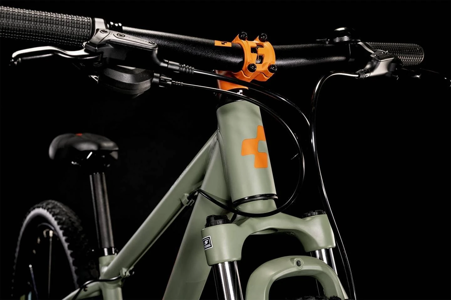 Acid 240 Disc Kid's Bike - Green Orange - Image 5