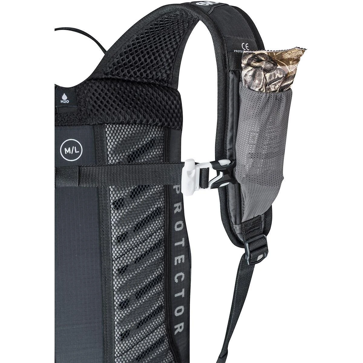 Evoc FR Lite Race Protector Backpack 10L - Carbon Grey/Black - Image 4