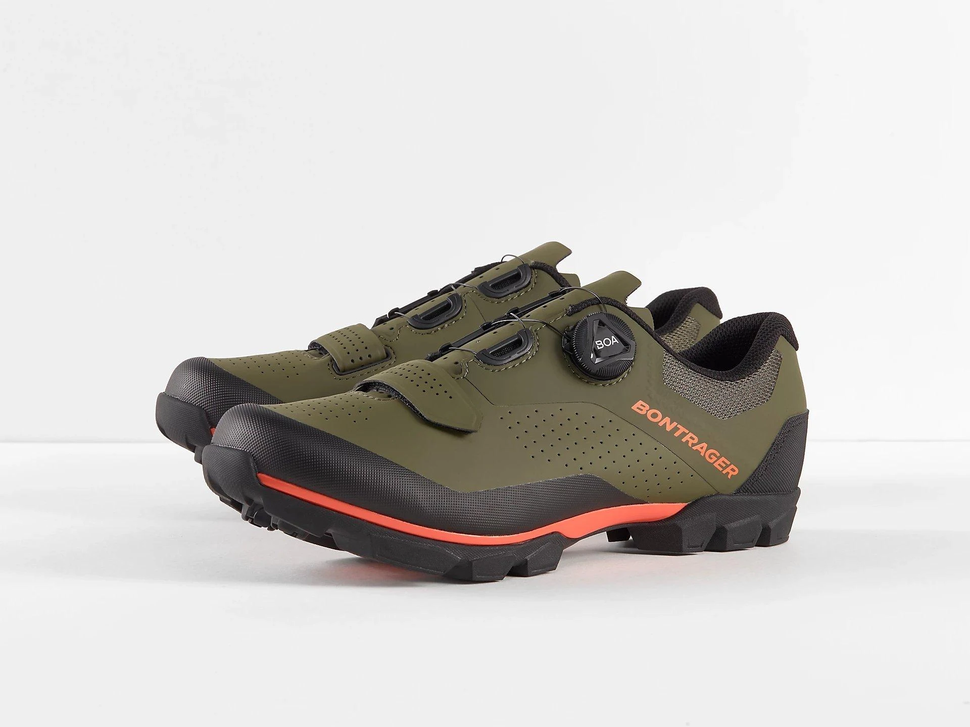 BONTRAGER Foray MTB Shoe - Olive Grey/Radioactive Orange - Image 4